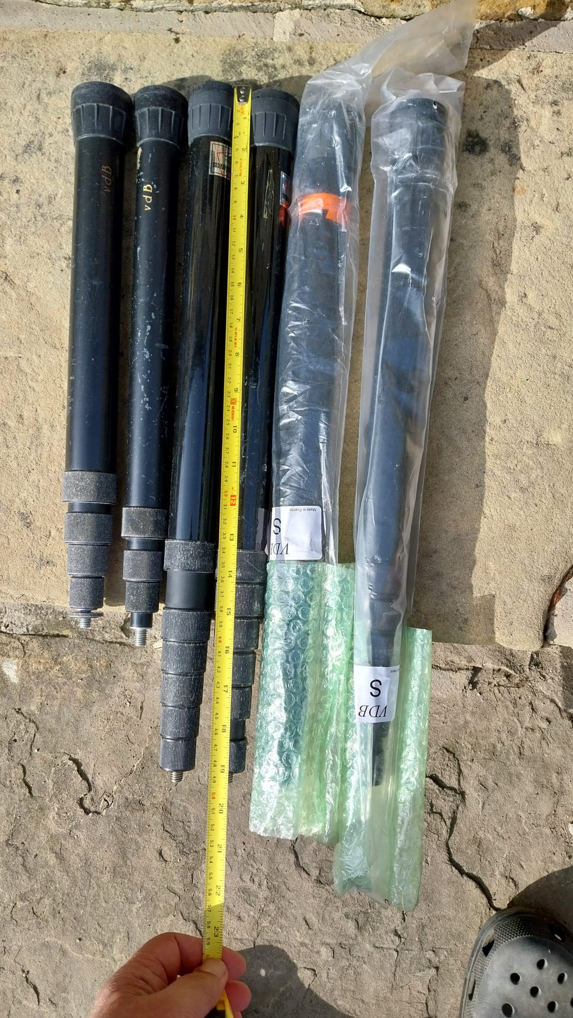 VDb boom poles. Ex hire stock.